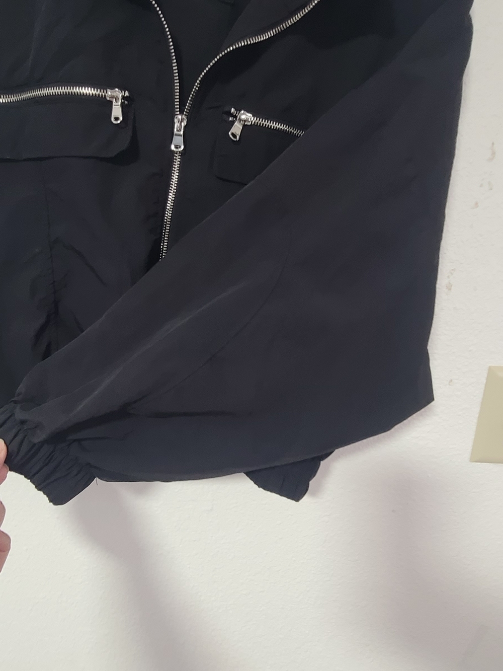 FASHION NOVA Black Zip-Front Cropped Jacket - Picture 7 of 11